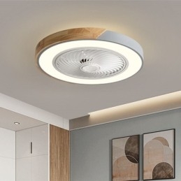 Smart Takfläkt Med Lampor Fjärrkontroll Dekor Ventilatorlampa