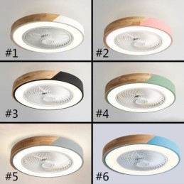 Smart Takfläkt Med Lampor Fjärrkontroll Dekor Ventilatorlampa