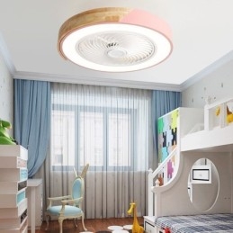Smart Takfläkt Med Lampor Fjärrkontroll Dekor Ventilatorlampa