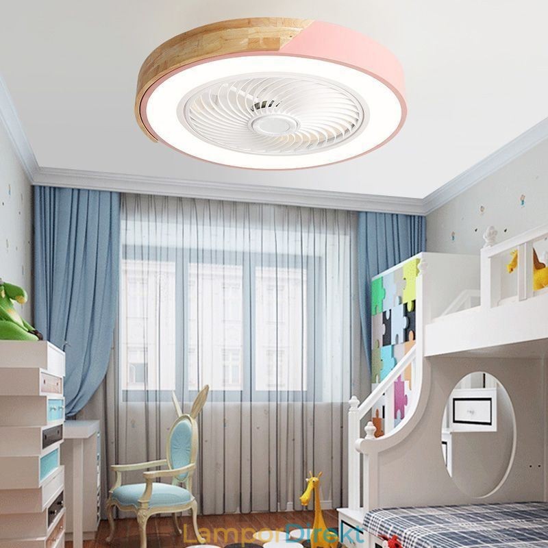Smart Takfläkt Med Lampor Fjärrkontroll Dekor Ventilatorlampa