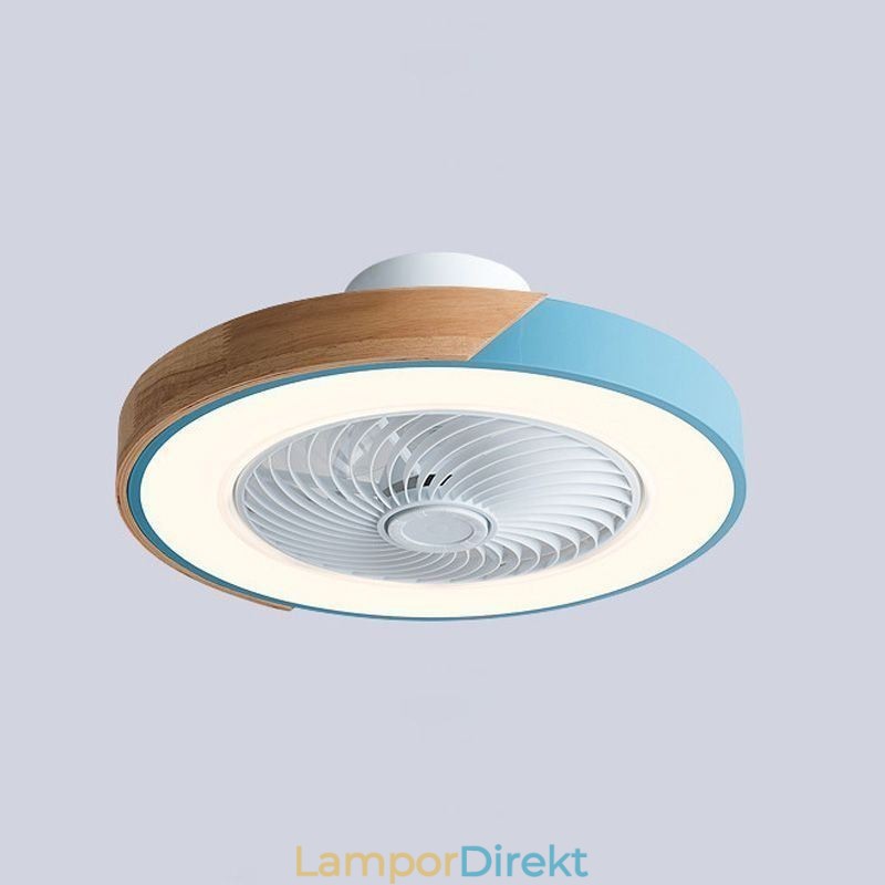 Smart Takfläkt Med Lampor Fjärrkontroll Dekor Ventilatorlampa