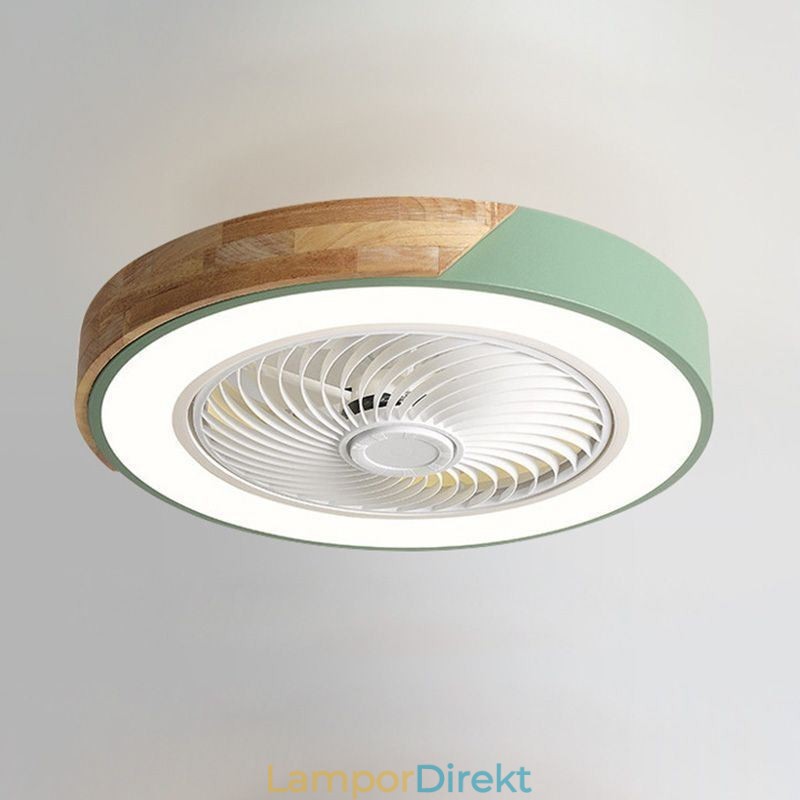 Smart Takfläkt Med Lampor Fjärrkontroll Dekor Ventilatorlampa