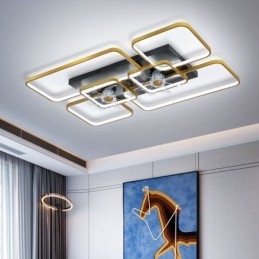 Takfläkt Med Lampor Dekor Ventilator Akryllampa