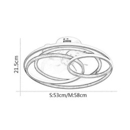 Moderna Taklampor Circle Rings Designer Takfläkt