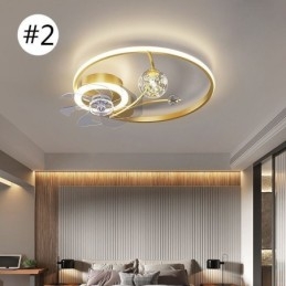 Takfläkt Med Lampor Dekor Ventilatorlampa Akryl