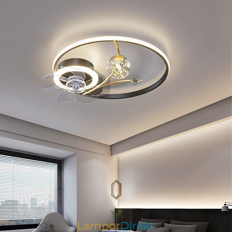 Takfläkt Med Lampor Dekor Ventilatorlampa Akryl