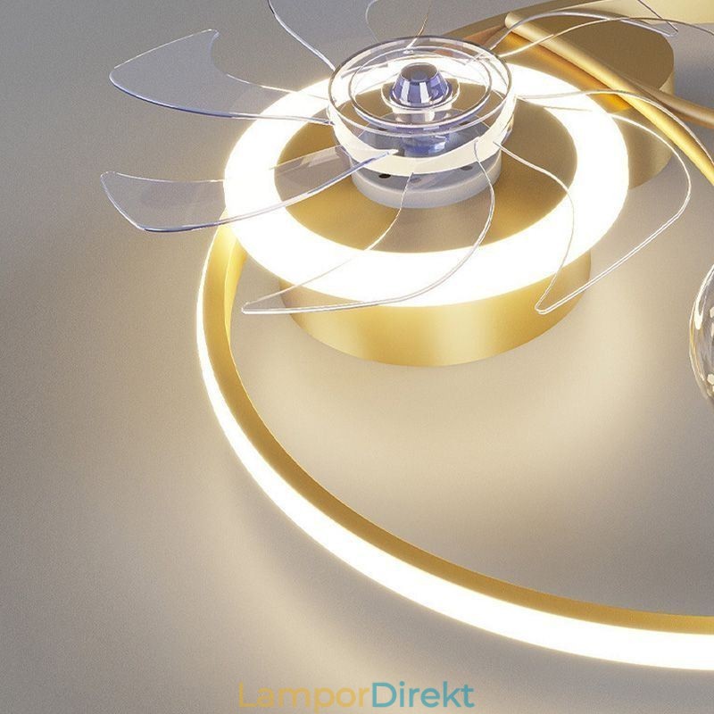 Takfläkt Med Lampor Dekor Ventilatorlampa Akryl