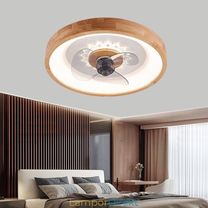 Modern Inverter Takfläkt Med Lampor Fjärrkontroll Taklampa Fläkt Lampa