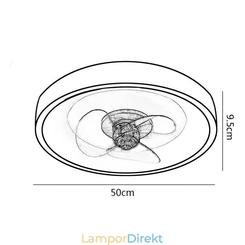 Modern Inverter Takfläkt Med Lampor Fjärrkontroll Taklampa Fläkt Lampa