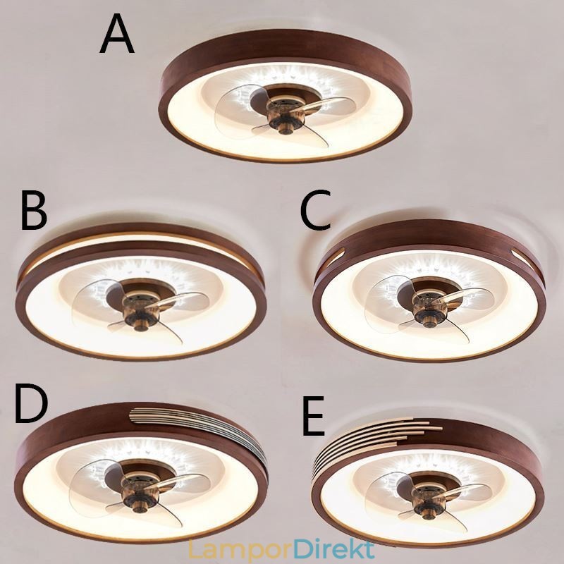 Modern Inverter Takfläkt Lights Fjärrkontroll Taklampa Fläkt Lampa
