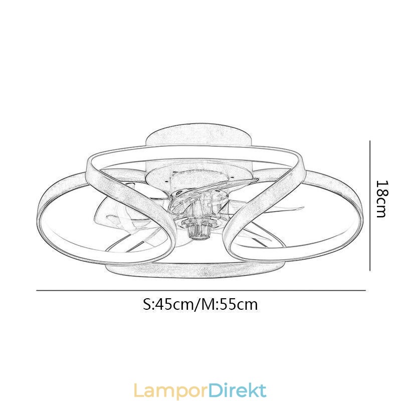 Unik Takfläkt Och Ljus Modern Takfläkt Med Lampor