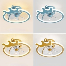 Tecknad Takfläkt Light Creative Ceiling Lamp Kid'S