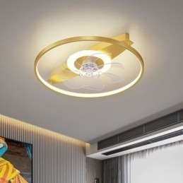 Modern Takfläkt Med Lampor Fjärrkontroll Ventilador Lampa