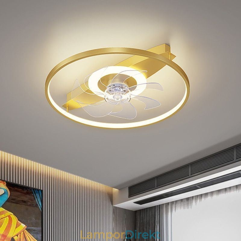 Modern Takfläkt Med Lampor Fjärrkontroll Ventilador Lampa