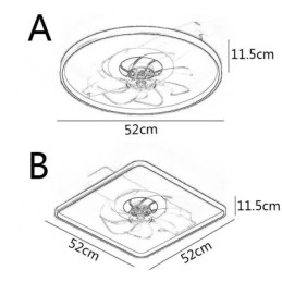 Modern Takfläkt Med Lampor Fjärrkontroll Ventilador Lampa