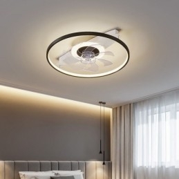 Modern Takfläkt Med Lampor Fjärrkontroll Ventilador Lampa