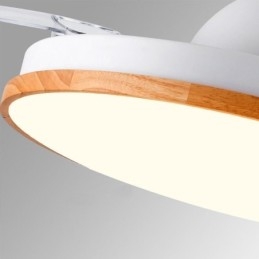 Modern Inverter Takfläkt Ljus Fjärrkontroll Taklampa Tricolor Dimming