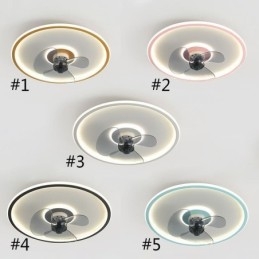 Macaron Takfläkt Ljus Fjärrkontroll Dekor Ventilator