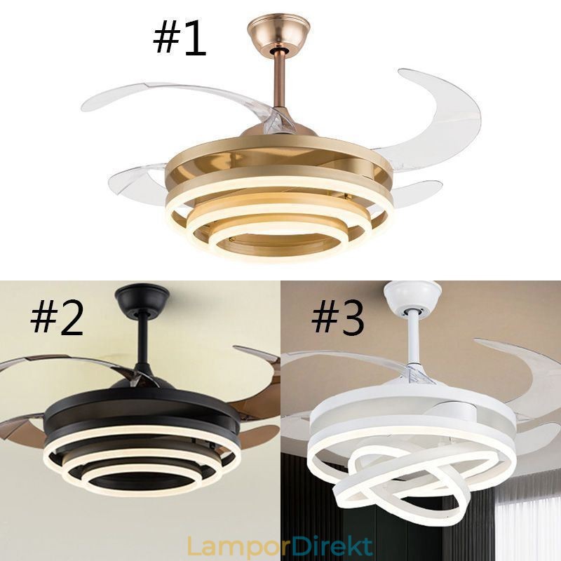 Creative Inverter Fläkt Ljuskrona Fläkt Light