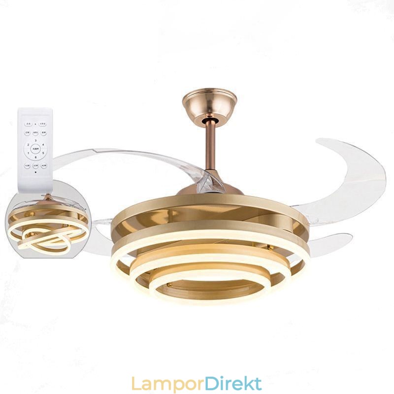 Creative Inverter Fläkt Ljuskrona Fläkt Light