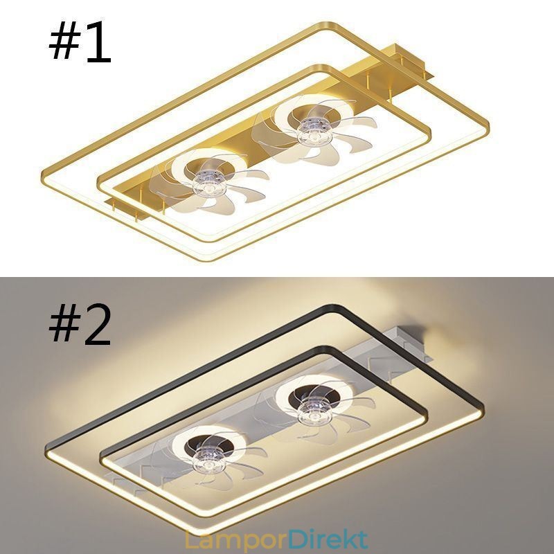 Modern Infälld Takfläkt Med Belysningsfjärrkontroll