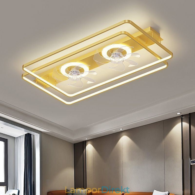 Modern Infälld Takfläkt Med Belysningsfjärrkontroll