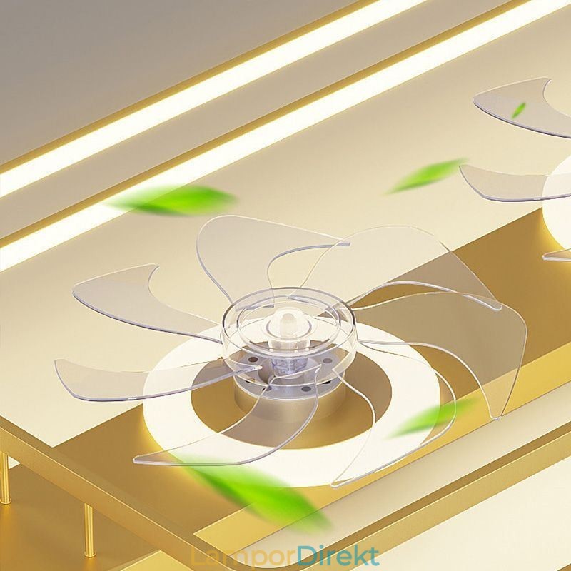 Modern Infälld Takfläkt Med Belysningsfjärrkontroll