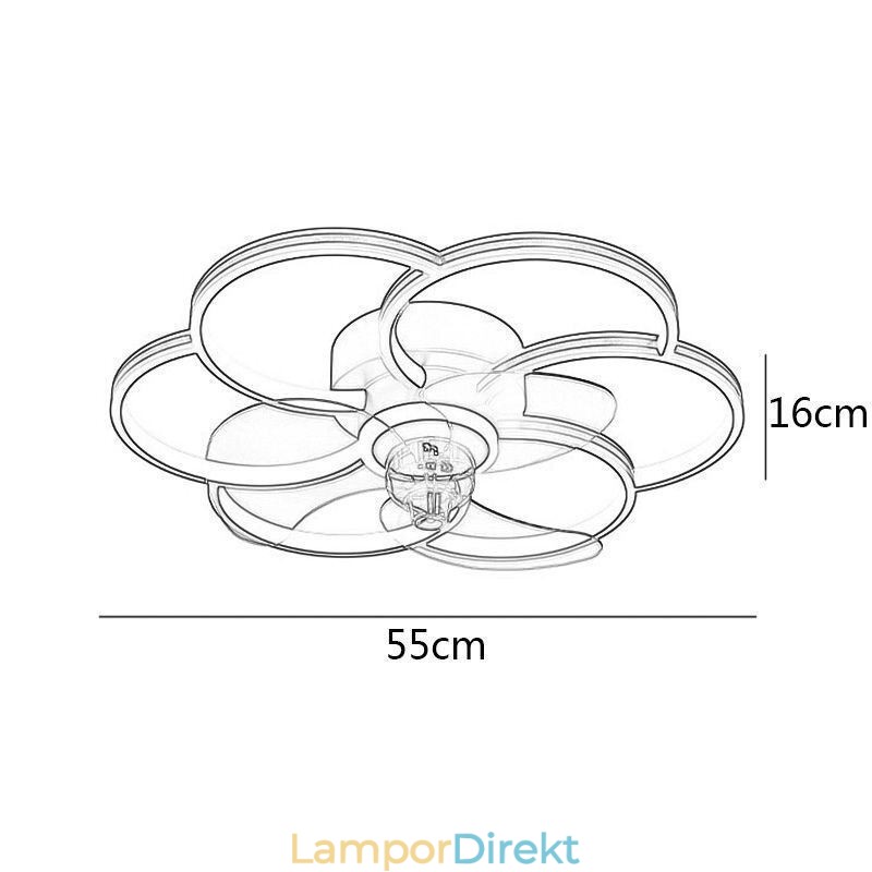 Takfläktar Med Ljus Ljuskrona Ventilator