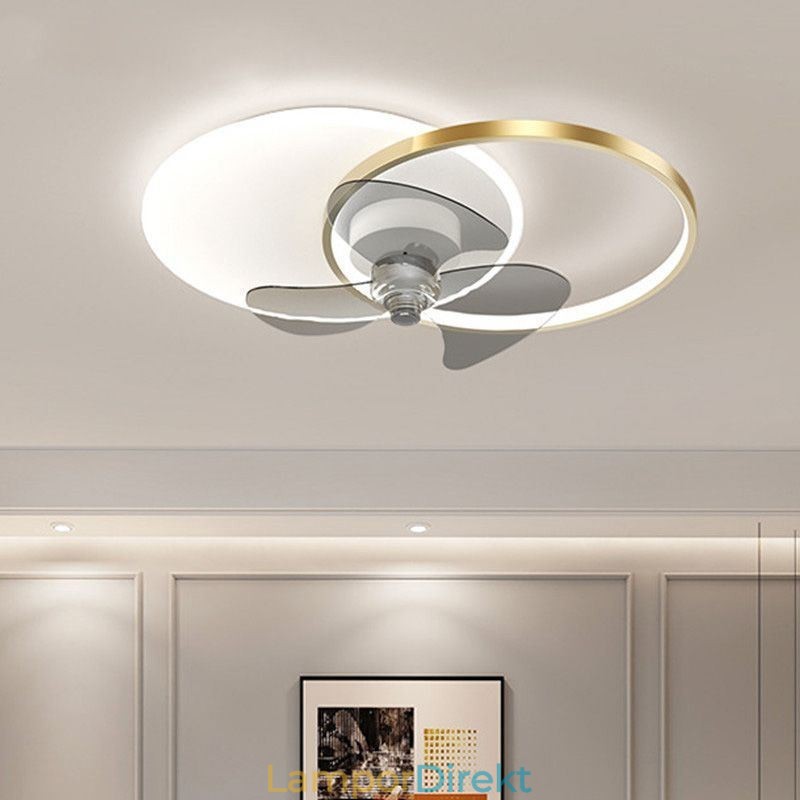 Takfläkt Lampa Modern Art Deco Belysningsarmaturer