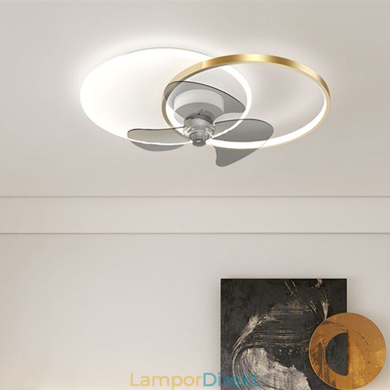 Takfläkt Lampa Modern Art Deco Belysningsarmaturer