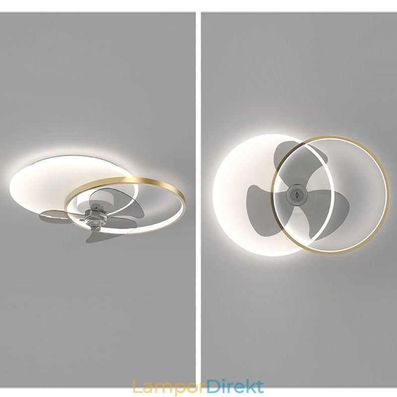 Takfläkt Lampa Modern Art Deco Belysningsarmaturer
