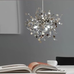 3 Lampor Ljuskrona Ljus Rostfritt Stål Taklampa Taklampa