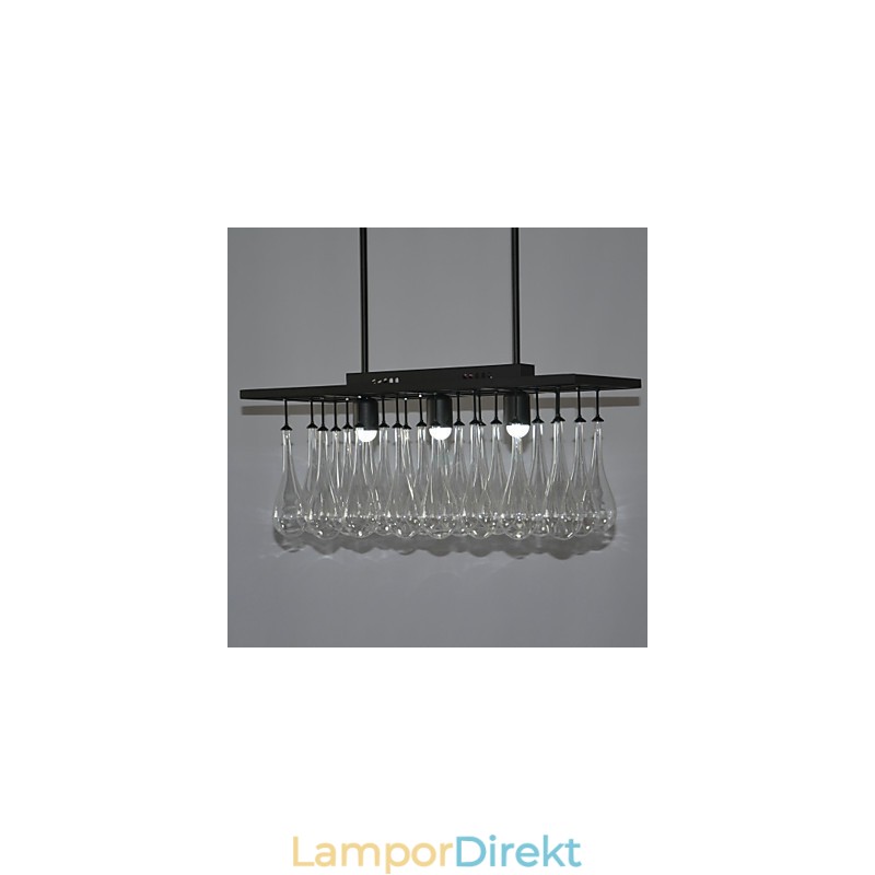 Modern Samtida Kristallmålning Metall Ljuskrona