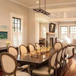 Modern Samtida Kristallmålning Metall Ljuskrona