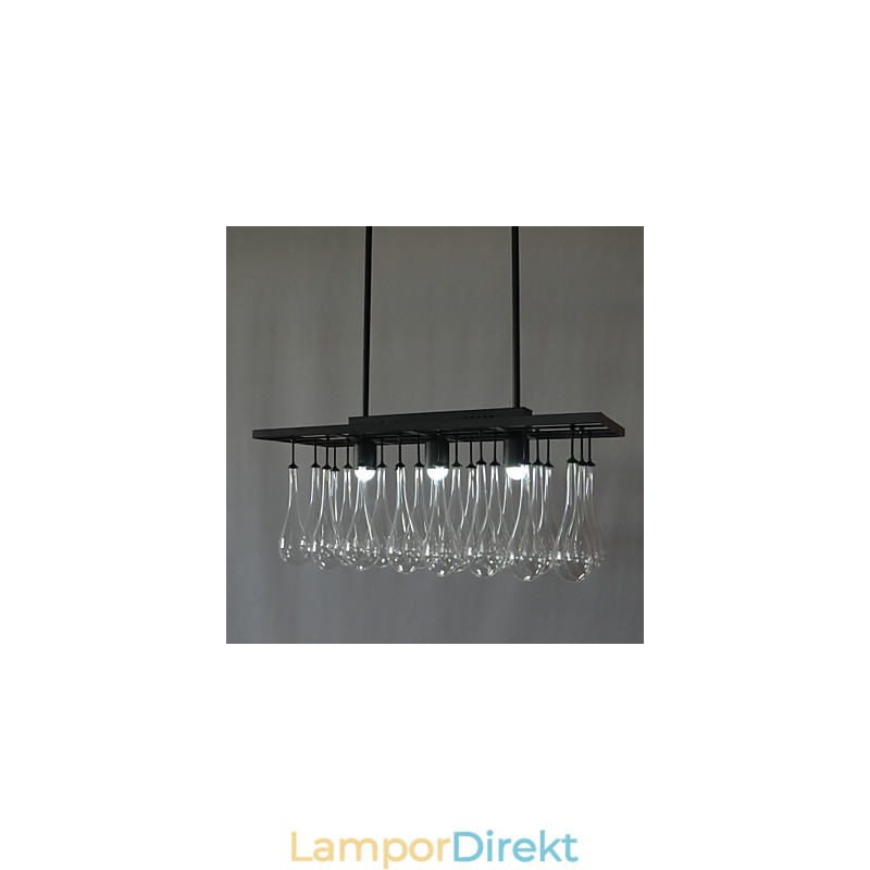 Modern Samtida Kristallmålning Metall Ljuskrona