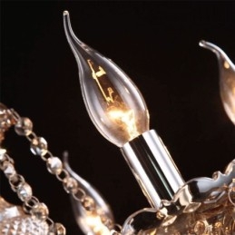 Europeisk Kristallkrona Med 30 Lampor Dekoration Takljus