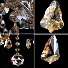 Europeisk Kristallkrona Med 30 Lampor Dekoration Takljus