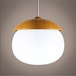 Modern Och Modern Mini Stil Trä Bambu Ljuskrona