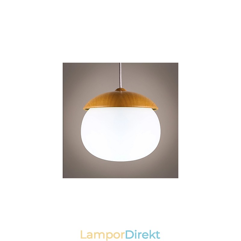 Modern Och Modern Mini Stil Trä Bambu Ljuskrona