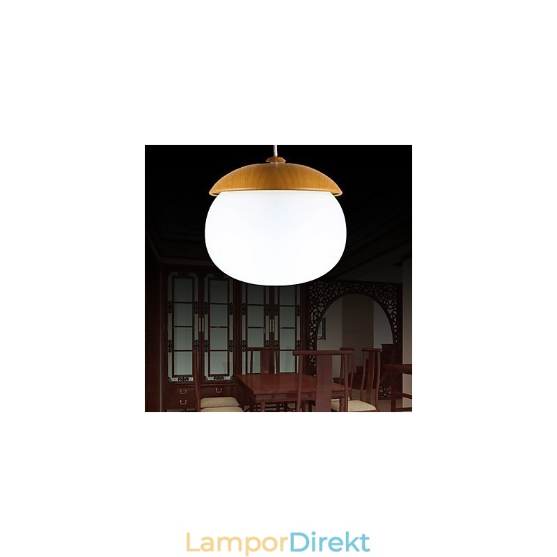 Modern Och Modern Mini Stil Trä Bambu Ljuskrona