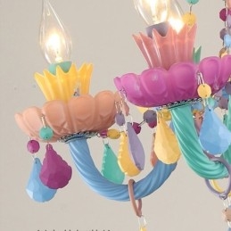 Europeisk Färgglad Kristallkrona Macaron Hänglampa