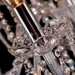 Stor Europeisk Kristallkrona Transparent Taklampa