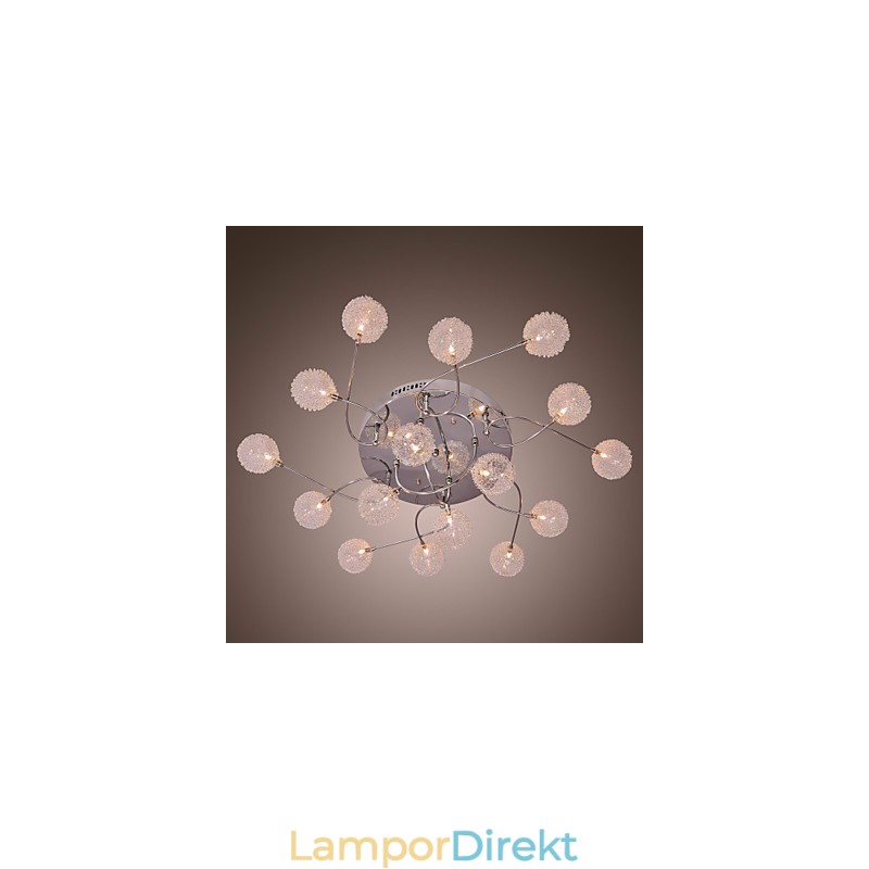 G4 Iron Flush Mount Light Med Aluminiumskärmar