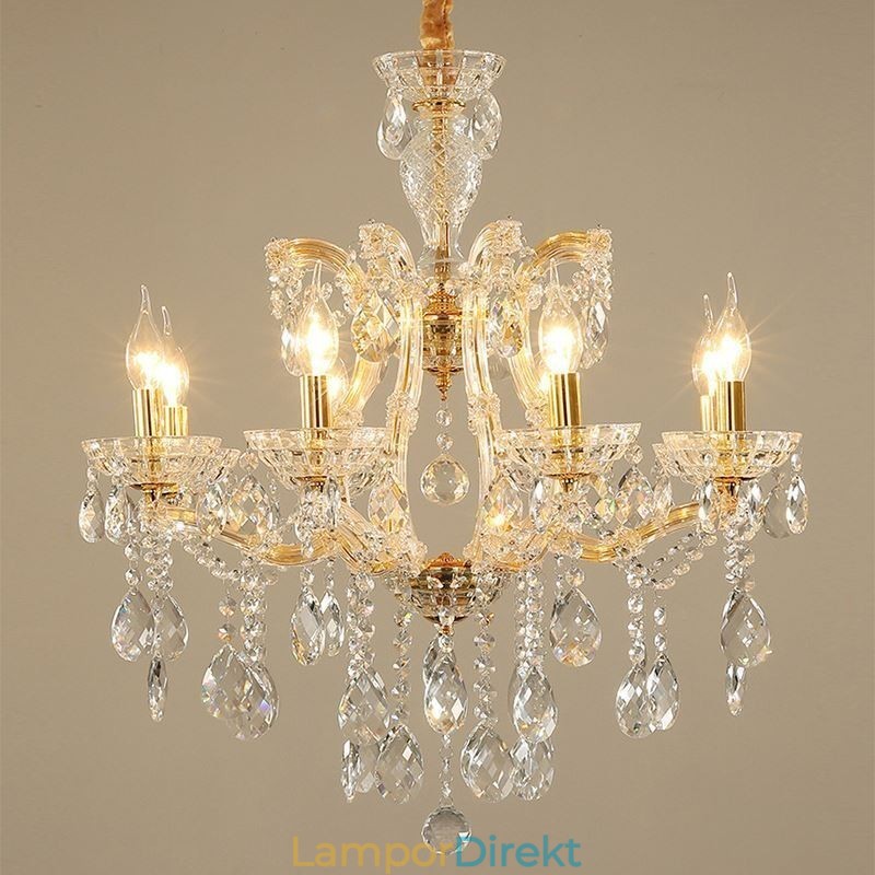Elegant Kristallkrona Europeisk Taklampa