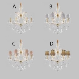 Elegant Kristallkrona Europeisk Taklampa
