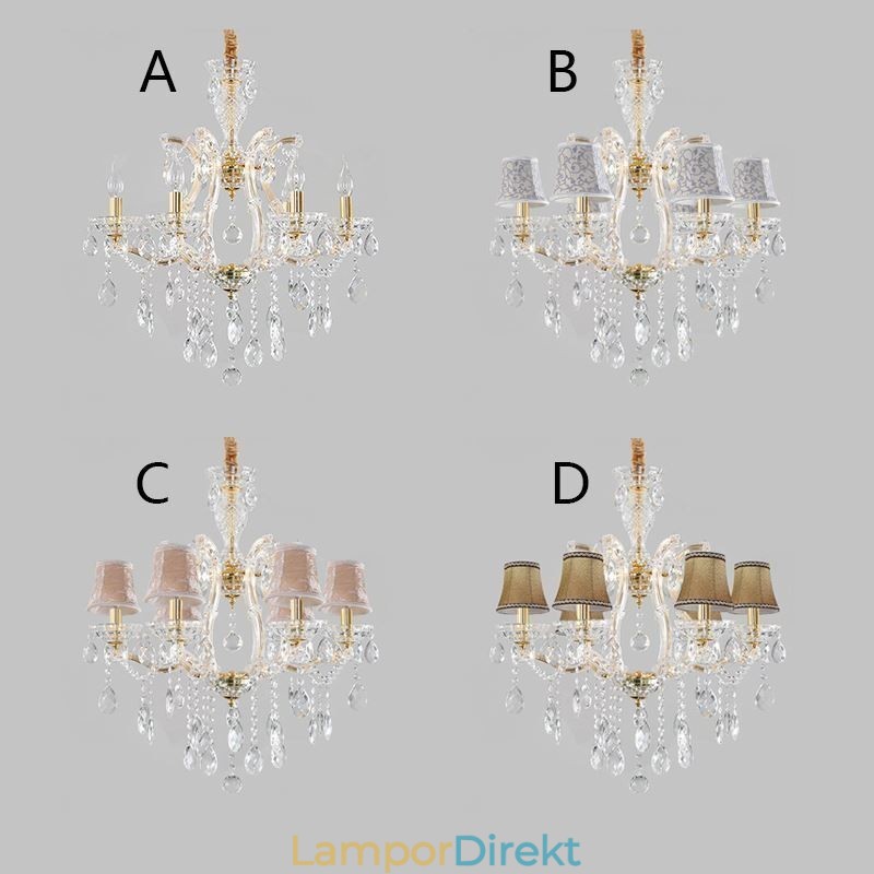 Elegant Kristallkrona Europeisk Taklampa
