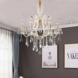 Elegant Kristallkrona Europeisk Taklampa
