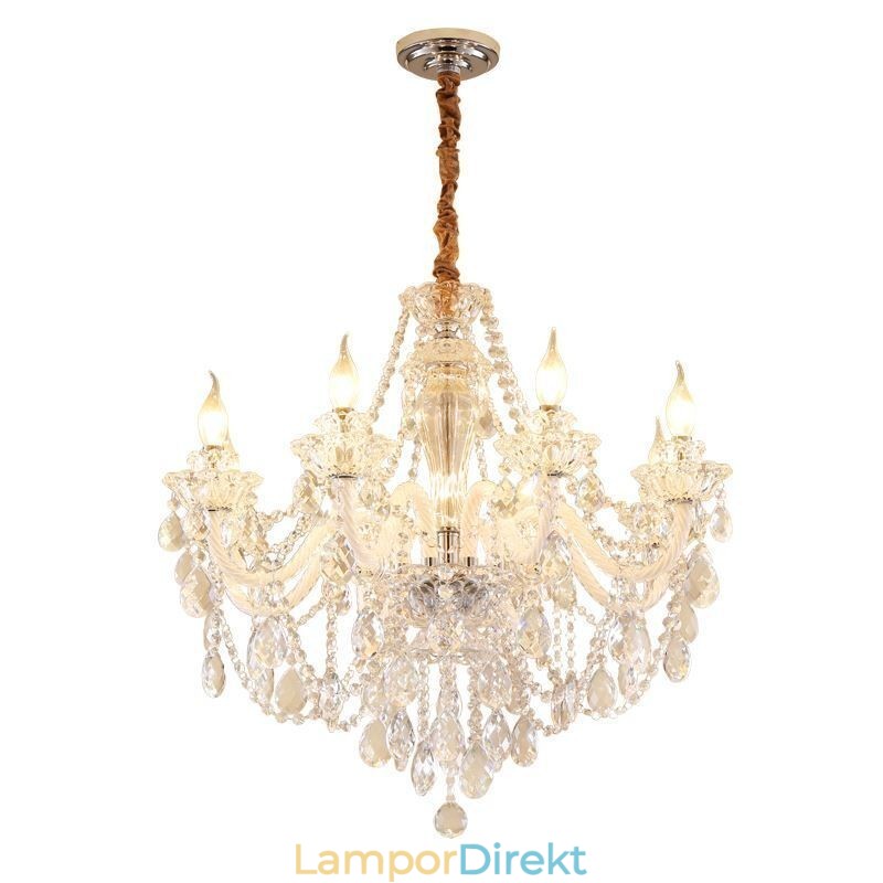 Lyxig Kristallkrona Europeisk Elegant Taklampa