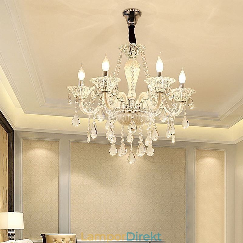 Europeisk Kristallkrona Elegant Taklampa
