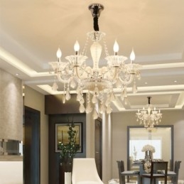 Europeisk Kristallkrona Elegant Taklampa